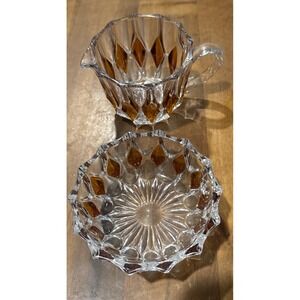 Rare Vintage 1950's Echt Bleikristall German Crystal Dish / Picture Amber Glass